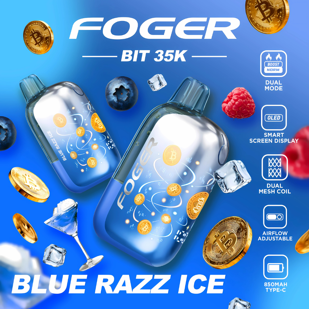 Blue Razz Ice Foger Bit 35K Puffs