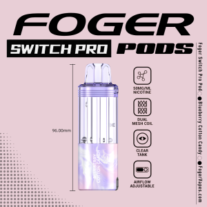 Blueberry Cotton Candy Foger Switch Pro Pod | 30K Puffs