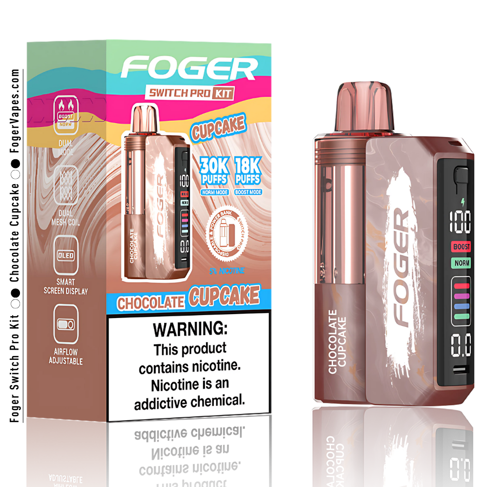 Chocolate Cupcake Foger Switch Pro Kit | 30K Puffs