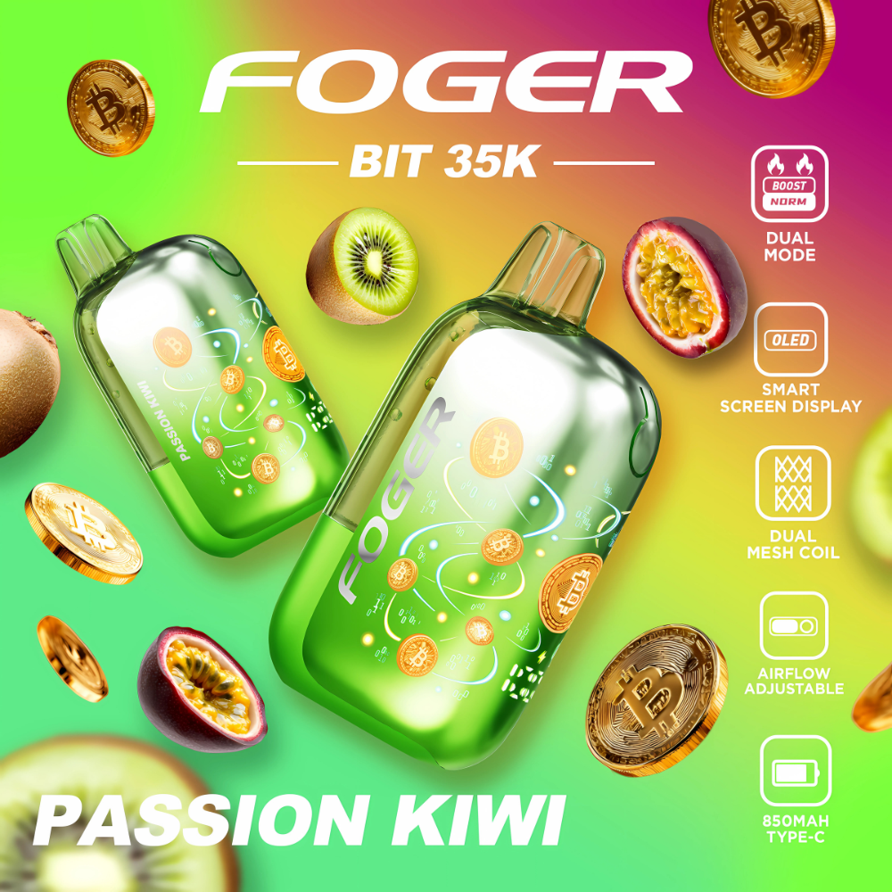 Passion Kiwi Foger Bit 35K Puffs
