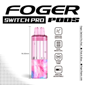 Pink & Blue Foger Switch Pro Pod | 30K Puffs