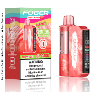 Red Velvet Cupcake Foger Switch Pro Kit | 30K Puffs