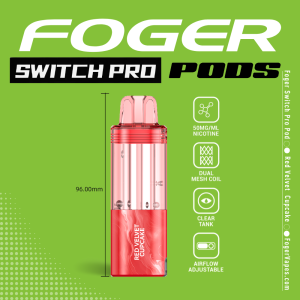 Red Velvet Cupcake Foger Switch Pro Pod | 30K Puffs