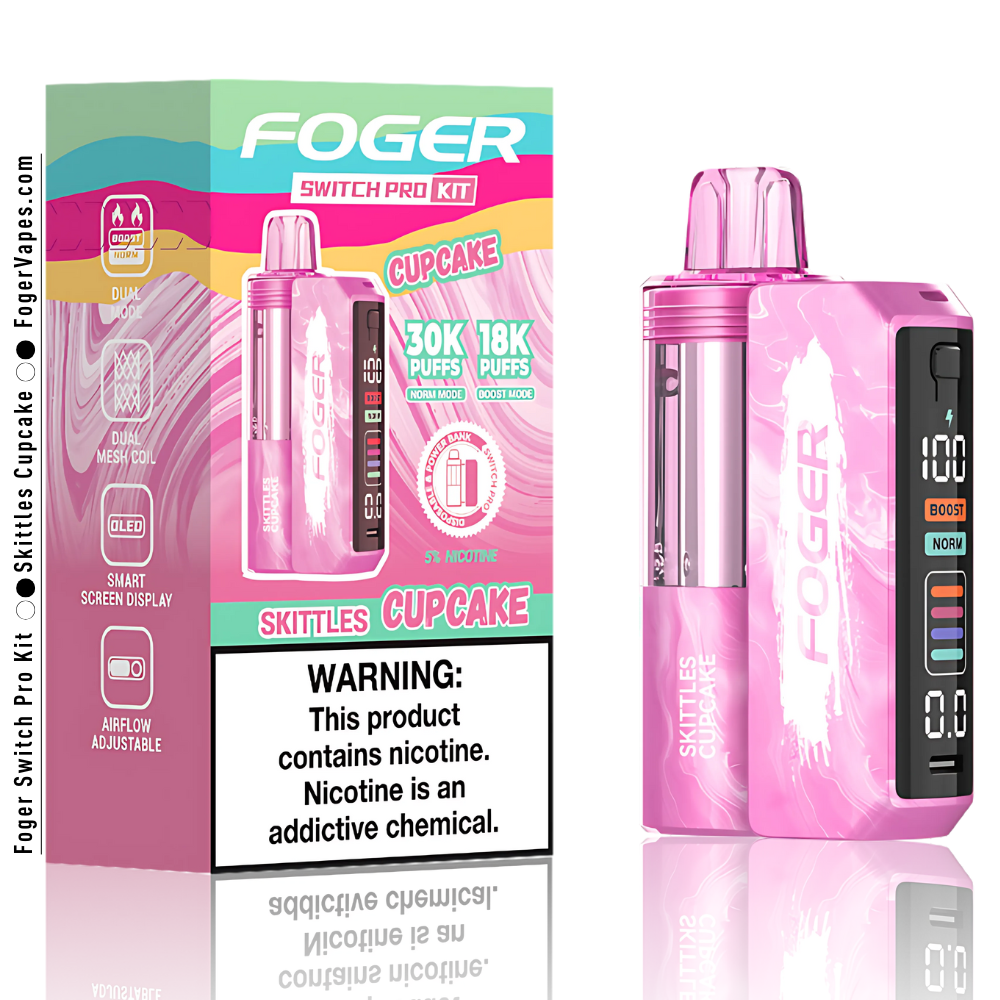 Skittles Cupcake Foger Switch Pro Kit | 30K Puffs