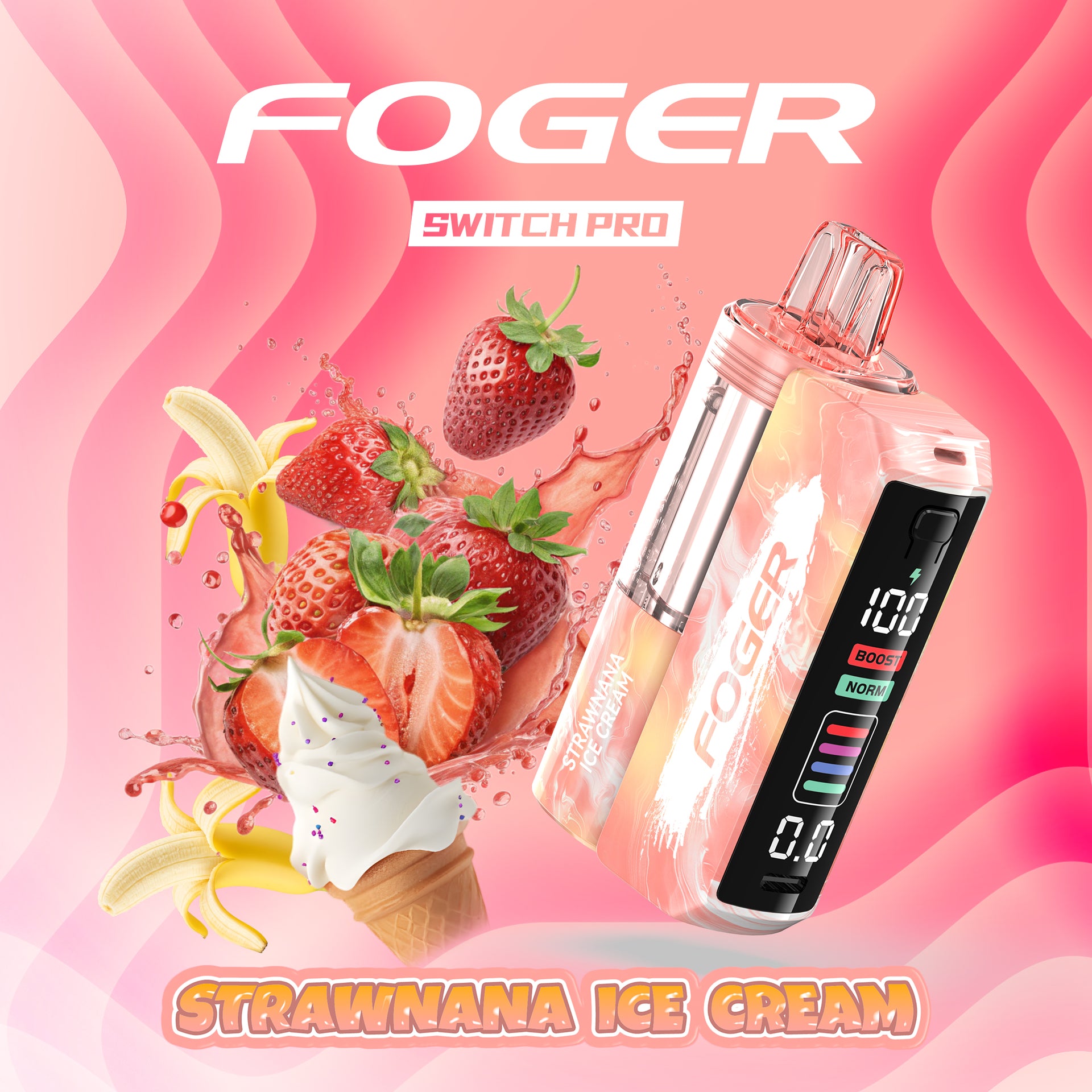 Strawnana Ice Cream Foger Switch Pro Kit | 30K Puffs