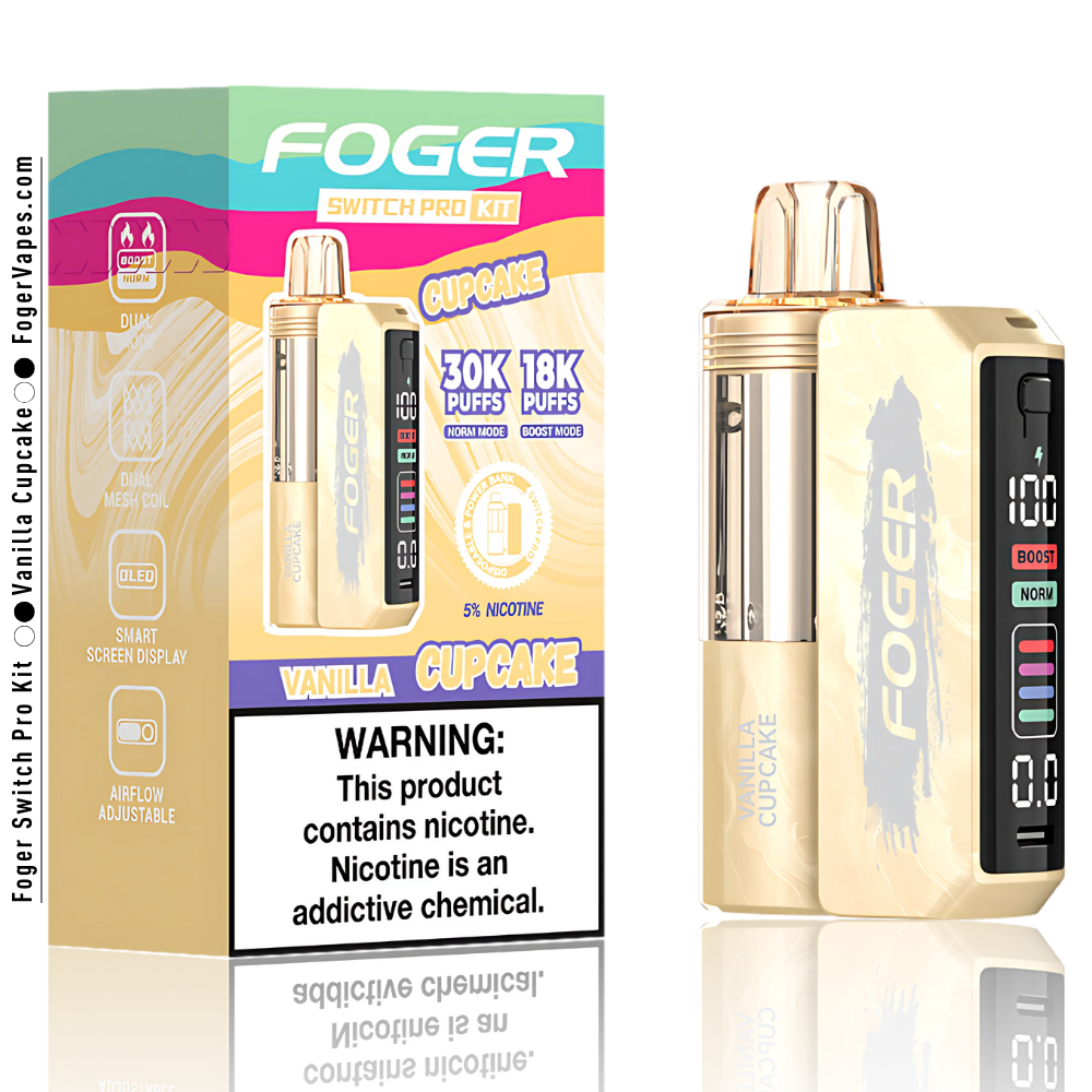 Vanilla Cupcake Foger Switch Pro Kit | 30K Puffs