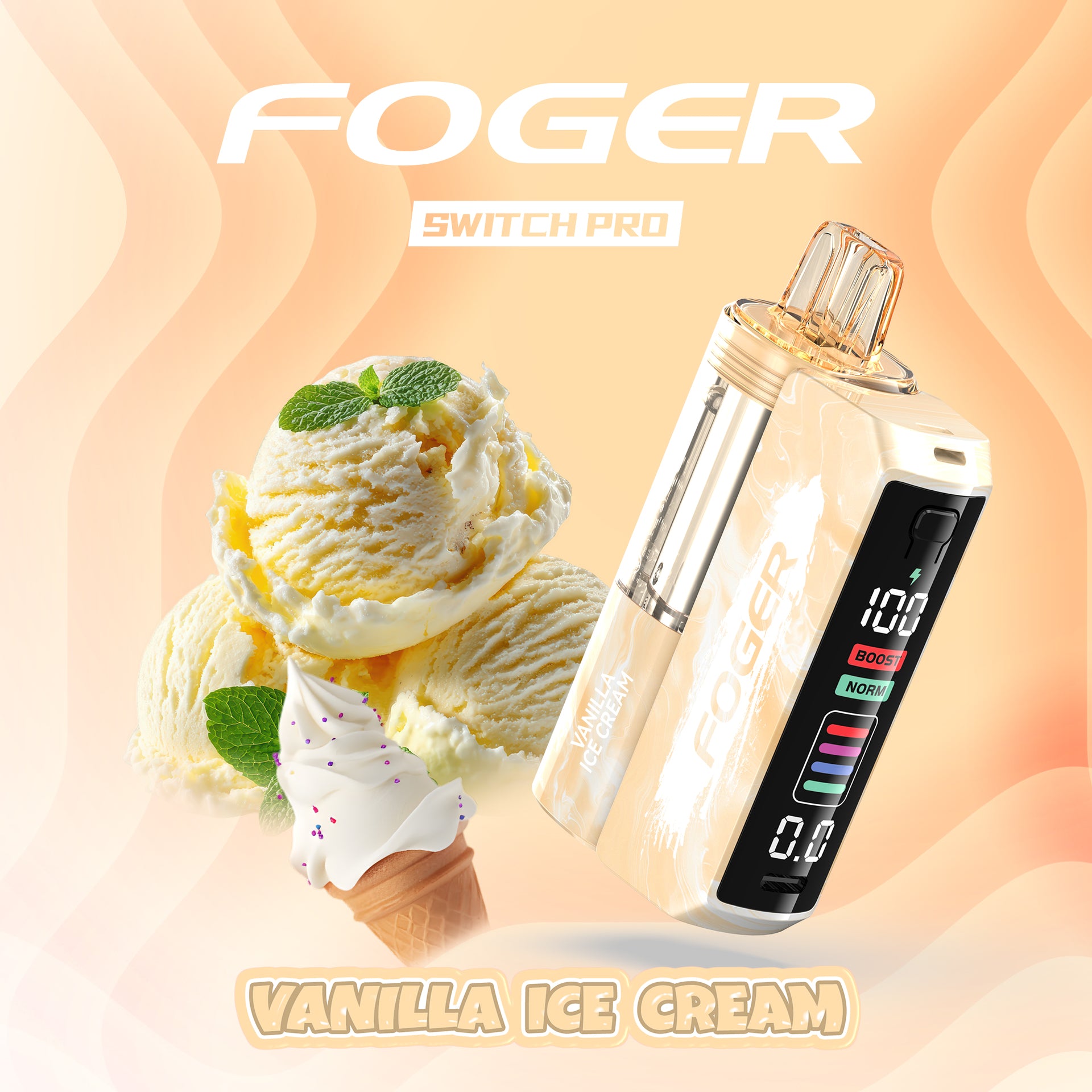 Vanilla Ice Cream Foger Switch Pro Kit | 30K Puffs